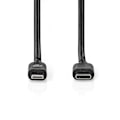 Pikkukuva 2 / 5: Lightning Kaapeli | USB 2.0 | Apple Lightning 8-Pin | USB-C™ Uros | 480 Mbps | Niklattu | 1.00 m | Pyöreä | PVC | Musta | Label