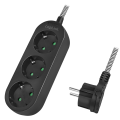 Miniatyrbillede 1 af 3: 3-vejs udtag med tekstilkabel