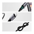 Miniatyrbillede 6 af 8: AUX lydkabel til iPhone MFI Lightning - 3,5 mm mini jack 1m grå