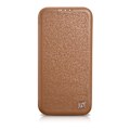 Miniatyrbillede 2 af 9: Lædercover til iPhone 14 med magnetisk klap MagSafe CE Premium Læder lysebrun