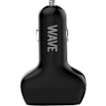Miniatyrbild 2 av 2: Wave billaddare, 1 x USB Type-C + 1 x USB-A 18W+18W, svart