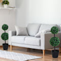 Miniatyrbillede 9 af 10: Kunstige planter Sæt med 2 Stor 67 cm kunstig plante med 2 kugler, kunstigt plasttræ i krukke, kunstigt træ som ægte til stue soveværelse Kontorhave M