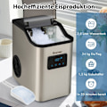 Miniatyrbild 1 av 5: Isbitsmaskin 24kg per dag krossad ismaskin ismaskin isbitsmaskin inklusive spade timer 2,5L vattentank