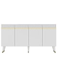 Miniatyrbild 8 av 9: Console Defne - Vit, Guld