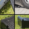 Pikkukuva 4 / 7: Tasoitin pyöräkiilalla musta - 2 kappaleen sarja