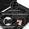 Miniatyrbillede 4 af 5: 13" Hard Shell kamerataske med justerbar skumindsats Vandtæt etui sort