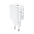 Miniatyrbild 3 av 6: GaN USB-C 30W PD QC 3.0 AFC FCP nätverksladdare vit