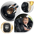 Pikkukuva 7 / 9: Nukido Aero Line turvaistuin musta 0-36kg ISOFIX