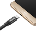 Pikkukuva 5 / 9: Litteä kaapeli USB-C USB-kaapeli pidikkeellä 2A 23cm musta