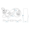 Miniatyrbillede 6 af 6: LED lys processor 12V til trailere plug & play