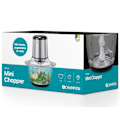 Miniatyrbillede 4 af 4: Minihakker 1,2L 400W Glasskål MC310 Rustfri