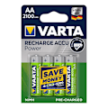 Pikkukuva 1 / 2: Varta Recharge Accu Power -akut AA 2100 mAh 4 kpl läpipainopakkauksessa