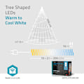 Miniatyrbild 3 av 9: SmartLife Julbelysning | Träd | Wi-Fi | Varm till cool vit | 200 LED's | 20.0 m | 10 x 2 m | Android™ / IOS