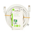 Pikkukuva 3 / 3: Koaksiaalikaapeli | IEC (Coax) Uros | IEC (Coax) Naaras | Niklattu | 90 dB | 75 Ohm | Tuplasuojattu | 10.0 m | Pyöreä | PVC | Valkoinen | Label