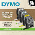 Pikkukuva 3 / 9: Dymo D1 - teippi 12 mm x 7 m, musta keltaisella pohjalla