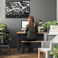 Miniatyrbillede 3 af 8: sæt med 2 bordløbere sort