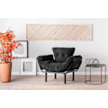 Miniatyrbillede 1 af 9: Wing Chair Nitta Single - Sort