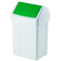 Miniatyrbild 1 av 3: Sopcontainer för avfallssortering - grön 25L
