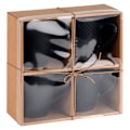 Miniatyrbillede 6 af 7: Sorte keramiske krus 400 ml 4 stk.