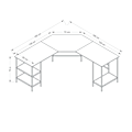 Miniatyrbillede 6 af 6: Study Desk Power L - 8537 - Sort