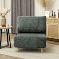 Miniatyrbillede 8 af 10: 2-i-1 sovesofa, stoleseng, justerbar foldemadras, gæsteseng i fløjlsbukser, til soveværelse, stue, grøn, 82 x 89 x 83 cm