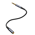 Miniatyrbillede 5 af 9: Stereo AUX Lydkabel Forlængerkabel 3,5mm Mini Jack 1,2m Sort
