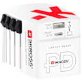 Miniatyrbillede 1 af 4: Verdens rejseoplader AC65PD World USB-A+USB-C PD 65W Jordet