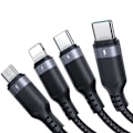 Pikkukuva 3 / 9: 4in1-kaapeli USB-A - 2x USB-C iPhone Lightning microUSB 1,2m musta