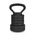 Miniatyrbillede 6 af 9: Justerbare håndvægte 2x20 kg vægtstangssæt 40 ​​kg med stang og kettlebell