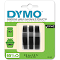 Pikkukuva 1 / 8: Dymo 3D - kohokirjoitusteippi 9 mm x 3 m, musta, 3 kpl