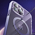 Miniatyrbillede 9 af 9: Magnetisk etui til iPhone 14 MagSafe PQY Ice Crystal Series grå