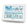 Miniatyrbild 3 av 9: Väderstation med display BD-909 vit