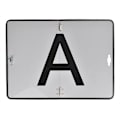 Miniatyrbild 1 av 2: Bakre varningsskylt aluminium "A"