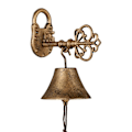Miniatyrbild 1 av 7: Dörrklocka i gjutjärn "Key" i guld