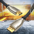 Pikkukuva 3 / 8: Kaapeli DisplayPort-kaapeli kestävä joustava DP112 DP1.4 8K 3m musta