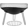 Miniatyrbillede 3 af 11: Metallisk pejs 60 cm: Sikker bålplads til have/terrasse