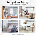Pikkukuva 6 / 10: Sähkötakka Sähkötakka Takka Seisomatakka Liekkiefektillä 600/1200W, Metalli, Musta, 34X17X31 Cm