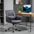 Miniatyrbillede 3 af 10: Kontorstol Ergonomisk Skrivebordsstol Med Vippefunktion, Højdejusterbar, Bæreevne Op Til 120Kg, 67X69X92-102Cm