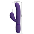 Miniatyrbild 9 av 11: Pretty Love - Perlita G-Spot Vibrator 3 i 1 multifunktionslila