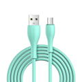 Miniatyrbillede 1 af 6: Kabel USB-A - microUSB 3A med ladeindikator 2m grøn