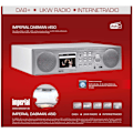 Pikkukuva 9 / 9: DABMAN i450 Hybrid Stereo Radio DAB+ / FM / Internet /Bluetooth Valkoinen-hopea