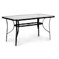 Miniatyrbillede 3 af 6: Glashavebord Wave 140x80cm terrasse altanbord MultiGarden