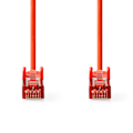 Pikkukuva 2 / 2: CAT6 Verkkokaapeli | RJ45 uros | RJ45 uros | S/FTP | 0.15 m | Pyöreä | LSZH | Punainen | Label