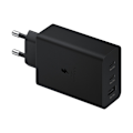 Miniatyrbillede 1 af 7: Netoplader 2x USB-C og 1x USB PPS PD 65W QC 3.0 AFC FCP sort