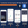 Pikkukuva 1 / 5: 2-in-1 taitettava juoksumatto APP:lla ja kaukosäätimellä, matkapuhelinteline, LED-näyttö ja kaiutin, valkoinen