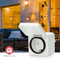 Miniatyrbillede 2 af 9: SmartLife Smart Plug | Zigbee 3.0 | IP44 | Effektmåler | 3680 W | Type F (CEE 7/7) | -10 - 40 °C | Android™ / IOS | Hvid | 1 stk.