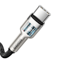Miniatyrbillede 4 af 9: USB-C - USB-C kabel Cafule Metal Data Power Delivery 100W 2m - sort