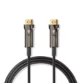 Pikkukuva 1 / 4: Aktiivinen Optinen Ultra High Speed HDMI-Kaapeli jossa Ethernet | HDMI™ liitin | HDMI™ liitin | 8K@60Hz | 48 Gbps | 75.0 m | Pyöreä | PVC | Musta | Pa