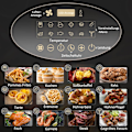 Miniatyrbild 5 av 10: Varmluftsfritös 4L Airfryer med 12 program, 60 min timer, non-stick belagd korg, 1300W fritös utan olja, med överhettningsskydd, LED-pekskärm, svart