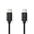 Miniatyrbillede 1 af 3: USB-kabel | USB 2.0 | USB-C™ Han | USB-C™ Han | 60 W | 480 Mbps | Nikkelplateret | 1.00 m | Runde | PVC | Sort | Box